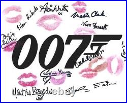 10 Bond Girls In Person signed and kissed 10 x 8 poster photo AWESOME G149