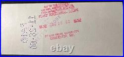 1960 Zack Wheat Signed Personal Check HOF D 1972