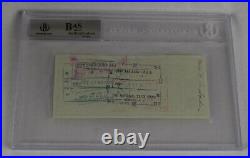 1963 Vince Lombardi Signed Personal Check, Encapsulated & Authenticated, Beckett