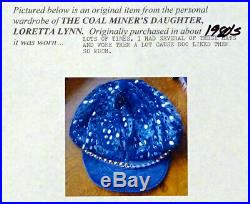 1970s Vintage LORETTA LYNN Signed FLOPPY HAT with LORETTA'S PERSONAL AUTOGRAPH COA