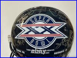1985 CHICAGO BEARS Super Bowl XX FS HELMET SIGNED AUTOGRAPHED IN PERSON x 28