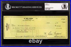 1993 Ben Hogan Signed Autographed Personal Check Encapsulated BAS Beckett