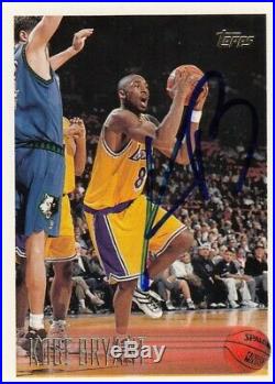1996 Topps RC Lakers Kobe Bryant Signed Autograph Auto In Person Card 100% Real