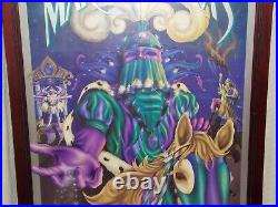 1997 Personalized AUTOGRAPHED Michael Hunt MARDI GRAS Framed Poster 39H X 26W