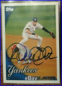 2000 Topps Derek Jeter Autograph Signed IN PERSON Yankees very nice all around