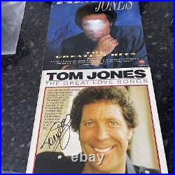 2x Tom Jones hand signed in person LPs
