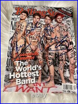 5 Seconds of Summer Signed Rolling Stone Magazine In Person Autograph 5SOS SOS