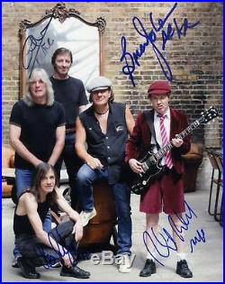 AC/DC TOP ROCK autographs, In-Person signed photos