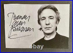 ALAN RICKMAN Signed Autograph IN PERSON Harry Potter STUNNING Broadway