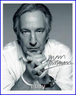 ALAN RICKMAN signed Autogramm 20x25cm HARRY POTTER In Person autograph with COA