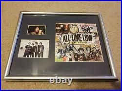 ALL TIME LOW Nothing Personal SIGNED AUTOGRAPHED FRAMED DISPLAY