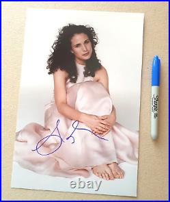 ANDIE MACDOWELL In-Person Signed Autographed Photo RACC COA Sex Lies Videotape