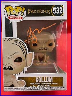 ANDY SERKIS Autograph FUNKO POP Signed LORD RINGS in Person Autograph GOLLUM