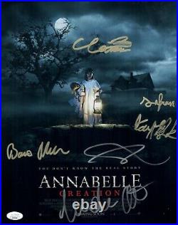 ANNABELLE CREATION Cast X6 Signed 11X14 Photo In Person Autograph JSA COA Cert