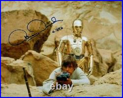 ANTHONY DANIELS signed Autogramm 20x25cm STAR WARS In Person autograph COA C-3PO
