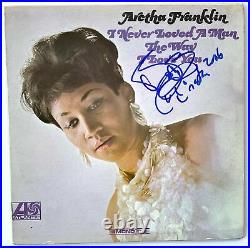 ARETHA FRANKLIN Autograph IN-PERSON Signed I Never Loved a Man the Way I Love Y