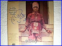 ARETHA FRANKLIN Queen Of Soul Amazing Grace Signed Autographed Album Cover