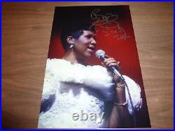 ARETHA FRANKLIN signed 12X8 photo THE QUEEN OF SOUL + COA