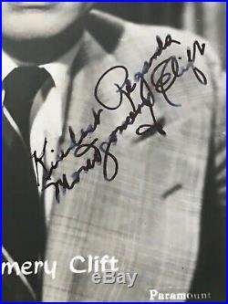 AUTHENTIC Montgomery CLIFT signed in person AUTOGRAPH ON B&W PHOTO 13cm X 8.5