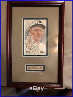 A. C. DAZZY VANCE Signed Autographed Personal Check Cut Framed, JSA Letter HOF