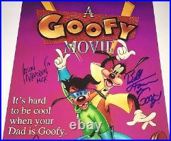 A GOOFY MOVIE Cast X3 BILL FARMER Signed 11x17 Photo IN PERSON Autographs