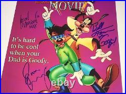 A GOOFY MOVIE Cast X3 BILL FARMER Signed 11x17 Photo IN PERSON Autographs