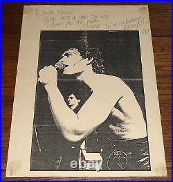 Adam Ant Hand Signed Handwritten Personal Letter To A Fan On Ants Paper 1980 V