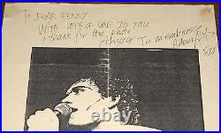 Adam Ant Hand Signed Handwritten Personal Letter To A Fan On Ants Paper 1980 V