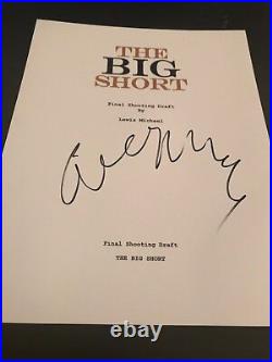 Adam Mackay Signed Autograph The Big Short Movie Script In Person Full Script Ny