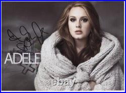 Adele (British Female Singer) Signed 8 x 10 Photo Genuine In Person + COA Gte