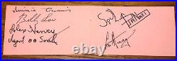 Alex Harvey Soul Band Signed 1965 Autograph Pages Uacc Dealer With Les Harvey