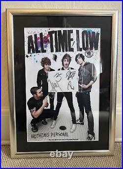 All Time Low Nothing Personal Authentic Hand Signed Autographed Poster