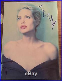 Angelina Jolie Signed In Person 8.5x12 Malificent Tomb Raider Oscar Winner