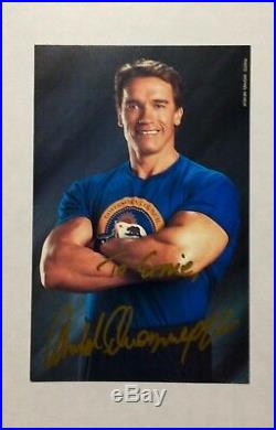 Arnold Schwarzenegger In-person Hand Signed Autographed Photo includes COA