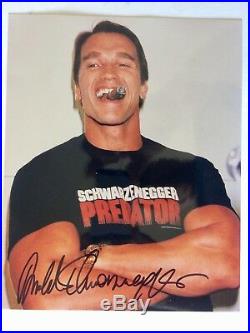 Arnold Schwarzenegger, Jesse Ventura 2X In-person Signed Photo, PREDATOR With COA