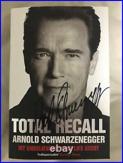 Arnold Schwarzenegger autograph signed biography in person