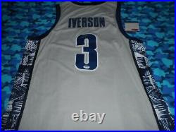 Authentic Autographed Allen Iverson Jersey Georgetown Signed In Person, + COA