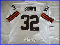 Authentic Autographed Jim Brown Jersey Browns Signed In Person, + COA