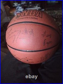 Autograph Basketball 16 Signatures No COA, all signed In Person in The 1990's