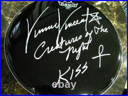 Awesome Vinnie Vincent Autographed 14 Drumhead/ Authentic Signed In Person