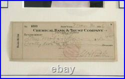 BABE RUTH Signed Personal Bank Check Autograph Baseball New York Yankees! 1936