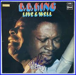 BB KING Autograph IN-PERSON Signed Live & Well Album Cover JSA Authentication