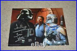 BILLY DEE WILLIAMS, BULLOCH, PROWSE signed autograph 8x10 STAR WARS In Person