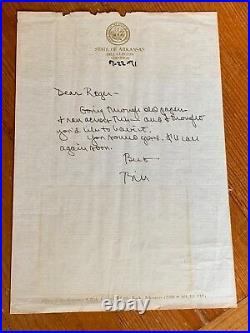 BILL CLINTON JSA AUTOGRAPH Letter SIGNED to Bro ROGER + rare PERSONAL photo