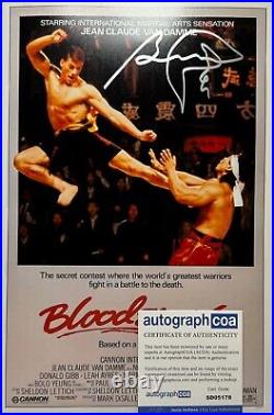 BOLO YEUNG signed autograph 20x30cm BLOODSPORT in person autograph ACOA