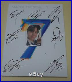 BTS Autographed Signed MAP OF THE SOUL 7 (ON) PROMO Album CD J-Hope PhotoCard