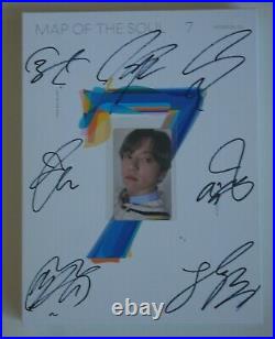 BTS Autographed Signed MAP OF THE SOUL 7 (ON) PROMO Album CD JungKook PhotoCard