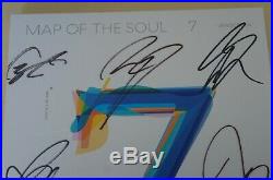 BTS Autographed Signed MAP OF THE SOUL 7 (ON) PROMO Album CD+ SUGA PhotoCard