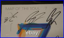 BTS Autographed Signed Map of the Soul 7 CD PROMO Album + Group PhotoCard