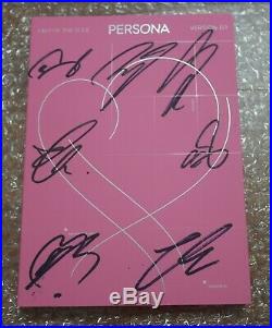 BTS Autographed Signed Map of the Soul PERSONA Boy with Luv PROMO CD Rare #4